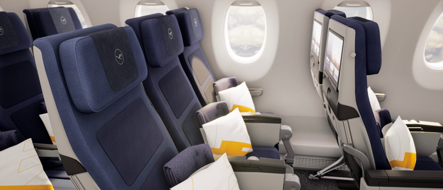 Three legroom seats in a row
