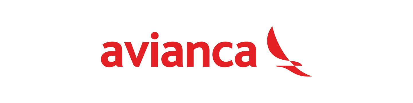 Avianca logo featuring a stylised red bird wing.