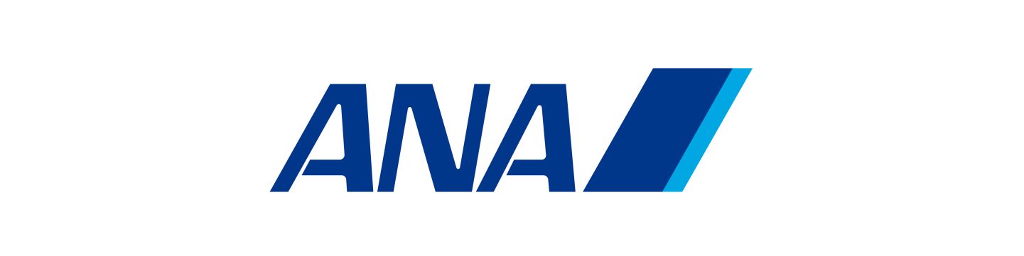 ANA logo in bold blue italic lettering next to a blue gradient block.
