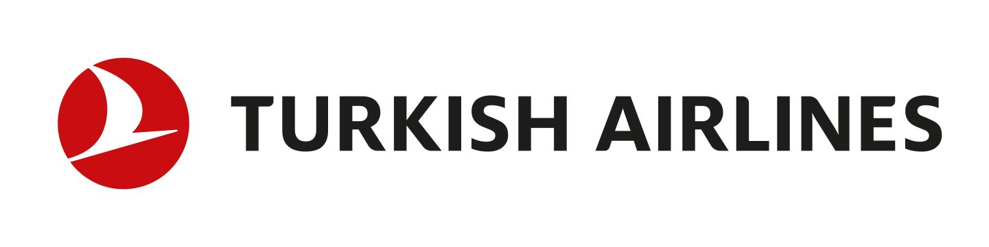Turkish Airlines logo featuring a white stylised bird on a red circular background.