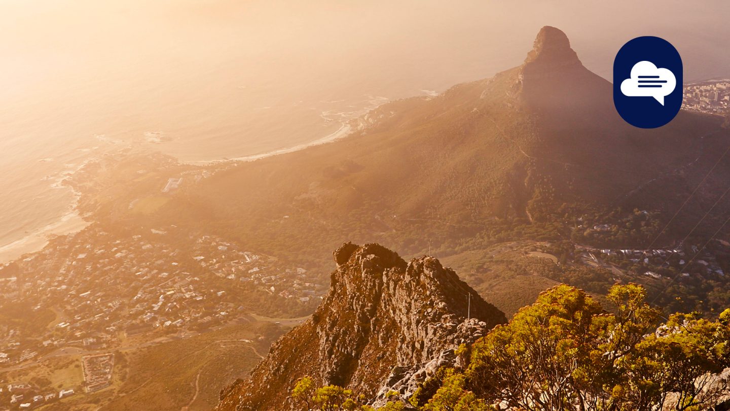 Table Mountain at sunset
